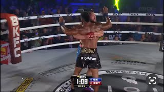 Wildest BKFC Fight In History Lorenzo Hunt vs Quentin Henry [upl. by Garber]