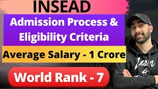 INSEAD  MBAMIM All About MBA Fees Eligibility Average Salary Batch Profile [upl. by Noivad]