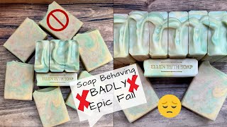 😳 EPIC FAIL❣️ BERGAMOT amp HONEY CP Soap w Buttermilk amp Honey  WHAT HAPPENED  Ellen Ruth Soap [upl. by Erasme]