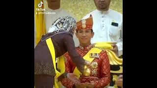 istiadat berbedak perkawinan diraja Brunei 🇧🇳 Prince Mateen Dan Dyg Anisha Rosnah 2024 [upl. by Elleira]