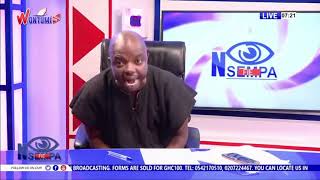 Time With Chairman Abronye On The Nsempa Fie Show 73121 WontumiTV Abronye [upl. by Onibla]