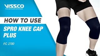 How to Wear and When to Use a Spro Knee Cap Plus Vissco Spro Knee Cap Plus [upl. by Hawley]