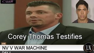 War Machine Trial Day 1 Part 1 Corey Thomas [upl. by Airitak340]