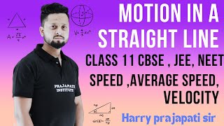 Motion in straight line 02 II Speed and Velocity II class 11 [upl. by Desai]