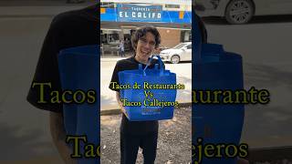 Tacos de Restaurante Vs Callejeros 🌮 [upl. by Domineca]