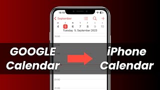 How to Sync Google Calendar with iPhone Calendar Apple Calendar 2023 [upl. by Akinot]