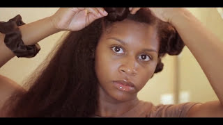 Twistout on Blown Out Hair [upl. by Labinnah]