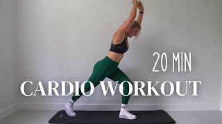 20 MINUTE CARDIO WORKOUT AT HOME [upl. by Bonita]