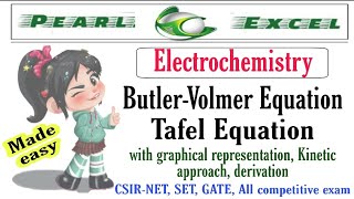 Easy way to understand ButlerVolmer Equation amp Tafel Equation with graphical representation [upl. by Relda457]