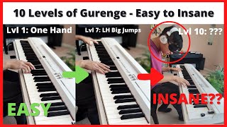 10 Levels of Gurenge  Easy to INSANE Shorts [upl. by Uzial]