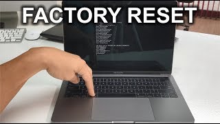 How to Restore Reset a Macbook Pro A1706 to Factory Settings ║OS X High Sierra [upl. by Seagrave]