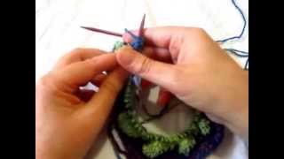 How to Knit Crown Jewel Hat Entrelac Section [upl. by March]