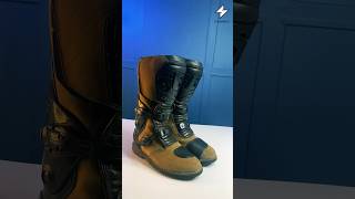 ASMR  Gaerne Dakar Motorcycle Boots  STEAMPRESS biking boots suede shoecleaning shoelaundry [upl. by Cinda]