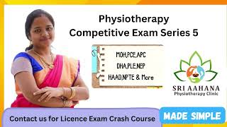 Physiotherapy Competitive Exam Series 5  With Reasoning [upl. by Aznerol]