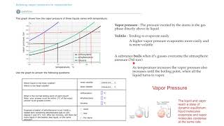 Aleks Relating vapor pressure to vaporization [upl. by Claudio]