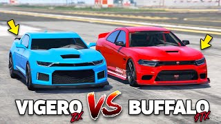 GTA 5 Online VIGERO ZX VS BUFFALO STX WHICH IS FASTEST [upl. by Rephotsirhc482]