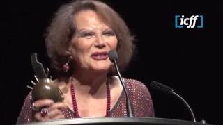 Icff 2016  Claudia Cardinale Lifetime Achievement Award [upl. by Ahsayn]