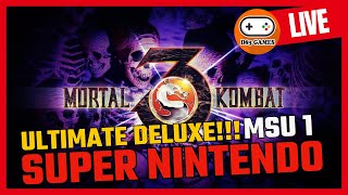 APANHANDO DA MÁQUINA NO ULTIMATE MORTAL KOMBAT 3 DELUXE MSU1 PARA SUPER NINTENDO ⭐⭐⭐⭐⭐ 03052024 [upl. by Haerdna510]