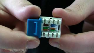 Networking 101 How To Punch Down Cat5ECat6 Keystone Jack  FireFold [upl. by Avid]