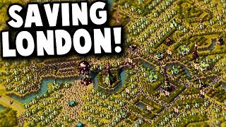 Saving ZOMBIE INFESTED London  They Are Billions 28 Years Later Custom Map Gameplay [upl. by Adaha]