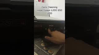 Cara Cleaning Head Epson L210 L220 L200 printer cleaningmanual epson [upl. by Yesiad]