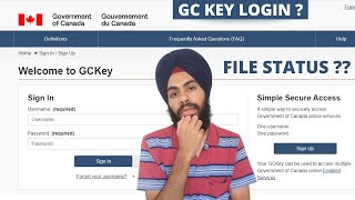 HOW TO LOGIN INTO IRCC ACCOUNT  GCKEY LOGIN  PPR STATUS [upl. by Ham]