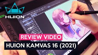 Huion Kamvas 16 2021【Unboxing amp Review】 [upl. by Gromme]