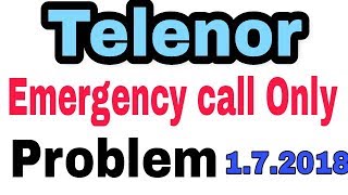 Uninor  Emergency Call Only Problem  Telenor To Airtel Sim Process [upl. by Baecher]