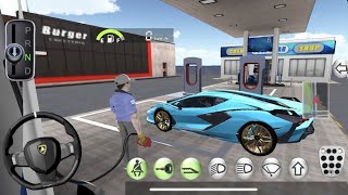 3D Driving Class Simulation  Funny Police Officer Refuel His Super Car Gas Crazy Driving Gameplay [upl. by Gleich]