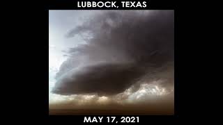 Lubbock Texas Supercell Sucks Up Dust Produces Funnel Cloud 2021 [upl. by Ogren]