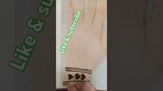 Trending simple mehndi designs  Sony name se tattoo mehandi design short video viral songs karwa [upl. by Kenna]