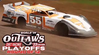 Super Late Model Playoffs at Charlotte Motor Speedway World of Outlaws Dirt Racing [upl. by Pendergast]