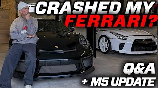 M5 UPDATE  CRASHED MY FERRARI  QampA with Sheepman [upl. by Etnomaj]