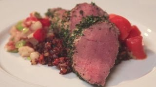 Herb Crusted Pork Tenderloin with Quinoa Pilaf amp Glazed Carrots Recipe  Dinner Boot Camp  Ep 6 [upl. by Marienthal]