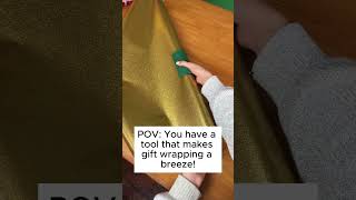 The ultimate holiday helper 🎅🏻 christmas holiday wrapping giftwrapping gift crafts hacks [upl. by Eenwat]