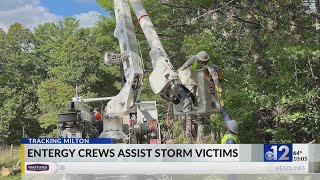 Entergy Mississippi crews help restore power after Helene [upl. by Sailesh]