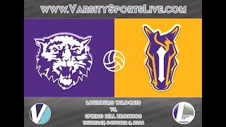 Louisburg Wildcats vs Spring Hill Broncos Volleyball 1032024 [upl. by Ameekahs]