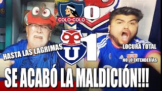 Colo Colo 0 vs U de Chile 1 ¡histórico Abuelo y su hijo lloran [upl. by Onibas]