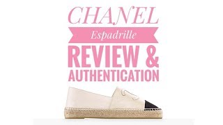 CHANEL Espadrilles Review amp Authentication [upl. by Leon406]