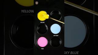 YELLOW  SKY BLUE  PINK   colormixing satisfying mixedcolors DASMixMaster [upl. by Kciregor]