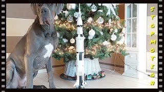 Lego 21309 Ideas NASA Apollo Saturn V Stop Motion Build  Zeitraffer Aufbauvideo [upl. by Ynnaj]