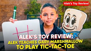 Alek Teaches Gary Marshmallow To Play TicTacToe [upl. by Drof]