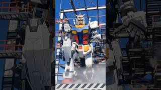 10x speed Gundam Factory Yokohama ガンダム 動くガンダム ガンダムファクトリー横浜 実物大 ユニコーンガンダム ライブカメラ GUNDAM [upl. by Terrene]