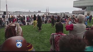 Hokulea gets warm welcome at chilly Boston Harbor [upl. by Enala]