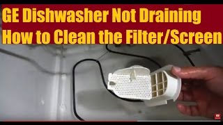 GE Dishwasher Not Draining  How to Fix DIY [upl. by Llerrahs99]