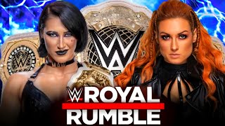 Rhea Ripley vs Becky Lynch World Championship Full Match WWE Royal Rumble 2024 Highlights [upl. by Otreblon]