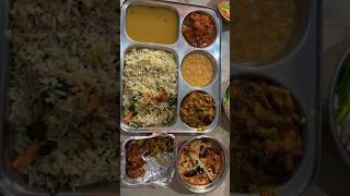 Jira Rice with Multiple Veg Items 😋🥰 Veg Thali thali vegthali trending viral shorts [upl. by Macnair]