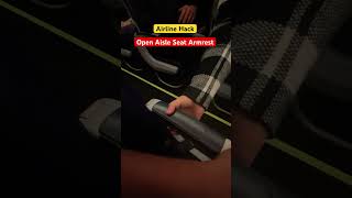 Open Aisle Seat Armrest airlines plane aisleseat armrest airplane [upl. by Enahsed]