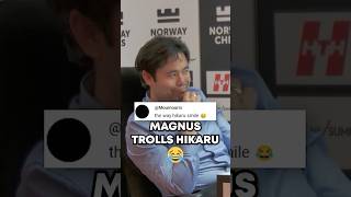 Magnus Carlsen TROLLS Hikaru Nakamura WITH COMMENTS FROM YOUTUBE [upl. by Nujra551]