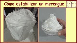 Como estabilizar un merengue Frances Italiano Suizo con cremor tartaro  merengue perfecto [upl. by Karoline11]